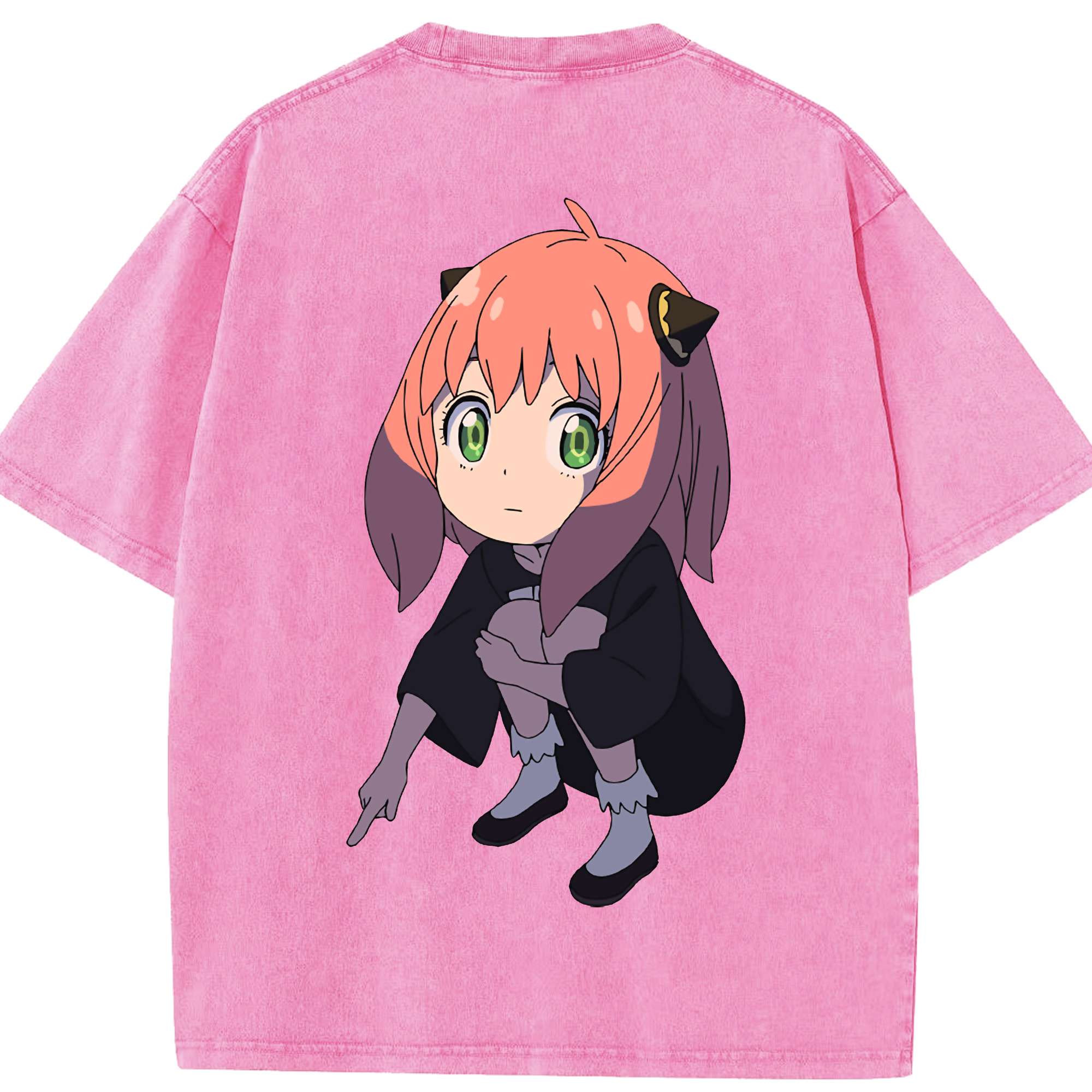 （画像用） SPY×FAMILY间谍家家酒 綿100% ヴィンテージ風 半袖Tシャツ（背面プリント）